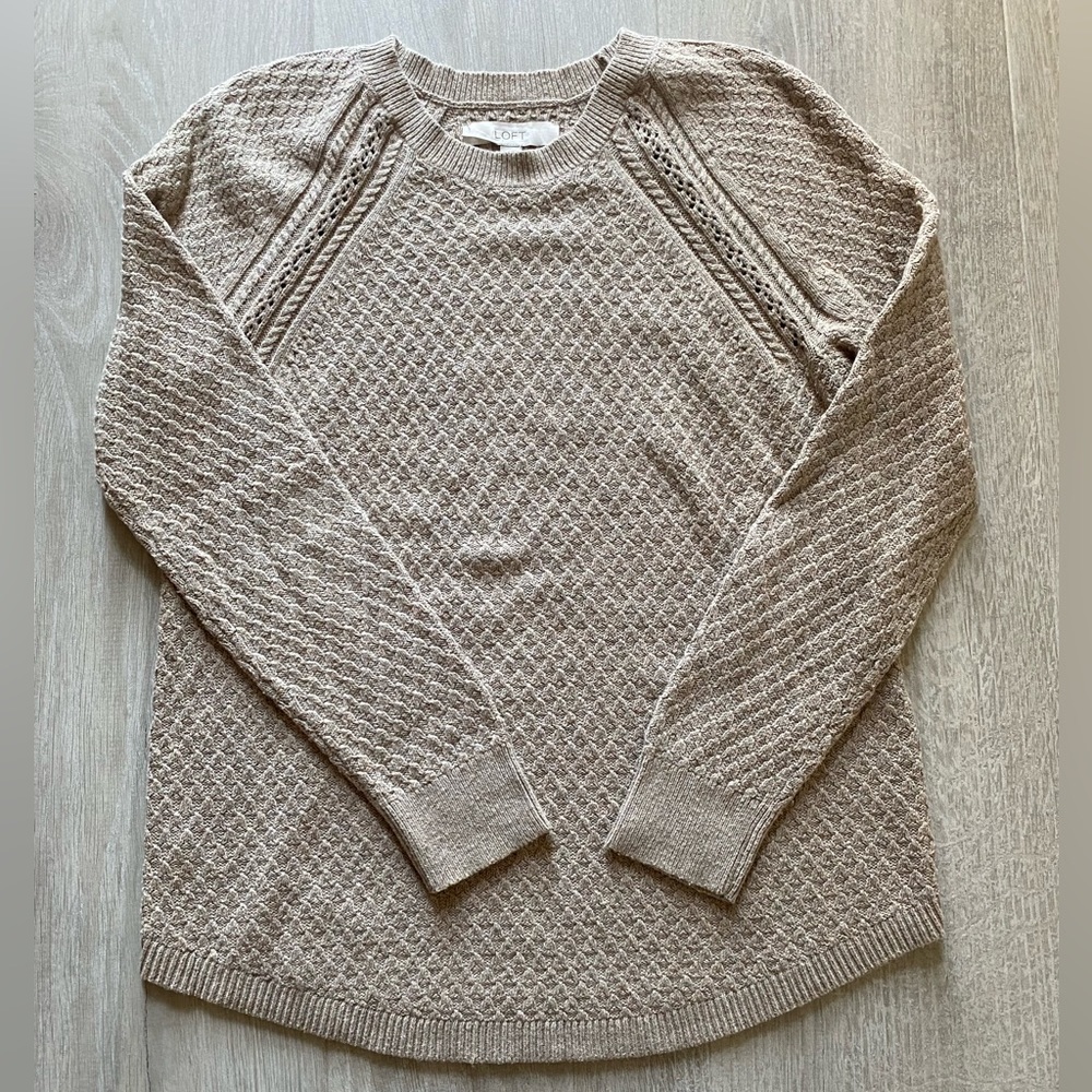 Loft Diamond Textured Sweater